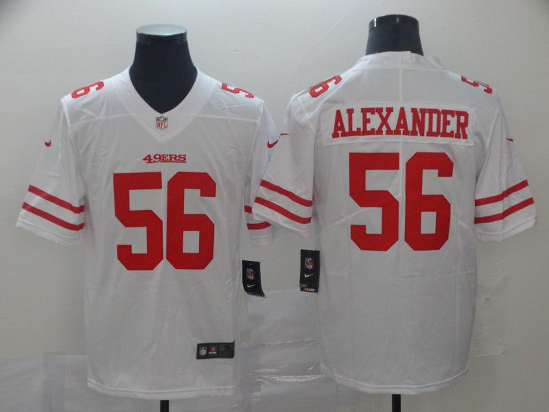 Men San Francisco 49ers #56 Alexander White Nike Vapor Untouchable Limited Player NFL Jerseys->san francisco 49ers->NFL Jersey
